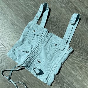 Jaded London - Powder Blue Cargo Corset